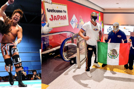 Satoshi Kojima de Japón | luchadores de la CMLL en el aeropuerto de Japón, 2025