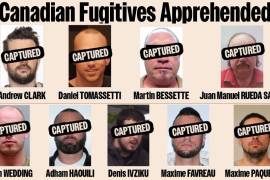 Autoridades de Canadá destacaron la detención de 10 fugitivos en el país que fueron detenidos en México durante los últimos 12 meses.