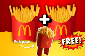 McDonald’s lanzó una promoción con papas gratis y un porta papas especial disponible solo el 20 de agosto