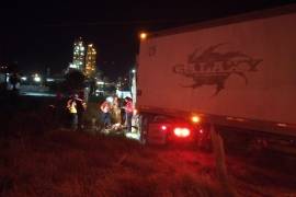 La unidad de carga terminó fuera de la carpeta asfáltica a la altura del kilómetro 20.