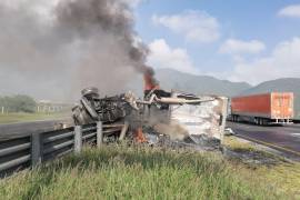 El accidente se registró en la carretera Saltillo- Monterrey a la altura del municipio de Santa Catarina, reportó PCNL