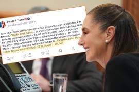 Donald Trump elogia a Sheinbaum tras llamada: ‘México tiene una líder maravillosa’