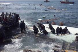 Se hunde barco con al menos 400 inmigrantes en el Mediterráneo