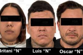 Elementos de Fuerza Civil realizaron la detención de los imputados en la colonia Mirasol, en Monterrey, quienes quedaron a disposición de la Fiscalía General de la República.