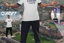 La copa de la Liga MX apareció oculta en la portada de EA Sports FC 27 protagonizada por Kylian Mbappé.