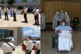 Con mariachi festejan que paciente es dada de alta en el Hospital General de Saltillo