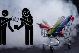 Activistas comentan sobre la venta clandestina de vapes en México