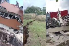 Daños materiales y en el suelo tras el terremoto de Panamá.