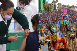 Vacunación; carnaval en Mazatlán; carnaval en Morelos