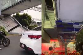 Se desploma estructura del AICM