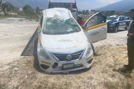 El conductor fue detenido por la policía municipal de Arteaga.