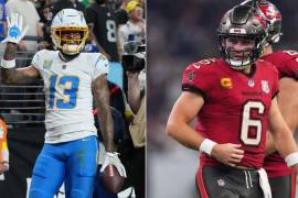 Keenan Allen celebra su recepción de touchdown con los Chargers, mientras Baker Mayfield lidera a los Buccaneers con sangre fría en el Monday Night Football de la Semana 2.