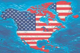Donald Trump compartió este mapa en su cuenta de Truth Social.