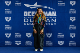 Alejandra Iturbe, nadadora saltillense de aguas abiertas, ha llevado su historia desde Saltillo hasta competencias internacionales como Oceanman Durban, en Sudáfrica.