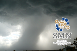 El Servicio Meteorológico Nacional advierte sobre la posible formación de torbellinos y tornados en Coahuila, Nuevo León y Tamaulipas, además de lluvias y temperaturas de hasta 40 °C en varios estados del país.