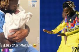 Allan Saint-Maximin presentó a su hijo Isaïe El Rey, nacido en México y con la posibilidad de representar en el futuro a la Selección Mexicana.