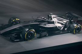 El monoplaza de Cadillac lucirá un diseño monocromático en los entrenamientos privados de Barcelona.