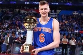 Kristaps Porzingis se lleva el concurso de habilidades