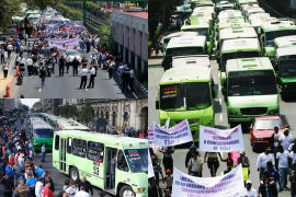 Transportistas marchan para exigir aumento a tarifa en la capital