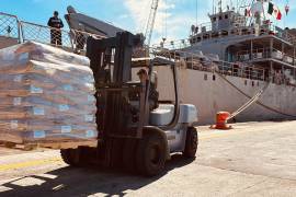 La Cancillería, encabezada por el canciller Juan Ramón de la Fuente, precisó que el cargamento pendiente está compuesto por leche en polvo y frijol.