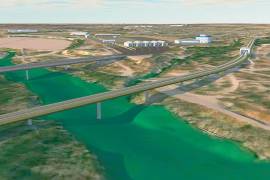 El Puerto Verde Global Trade Bridge contempla un tercer puente internacional y un puerto comercial de carga y ferroviario en Piedras Negras.