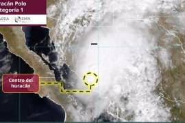 Tras haber tocado tierra durante la medianoche del martes en Baja California Sur como categoría 2, el huracán ‘Polo’ ingresó por segunda ocasión a México cerca de las 11:00 y 12:00 horas.