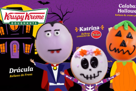 Krispy Kreme dará una dona gratis a clientes disfrazados durante su promoción de Halloween 2025.