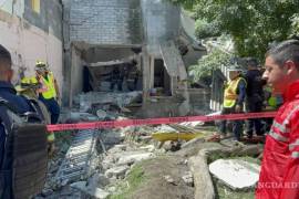 La vivienda quedó en ruinas tras la explosión causada por la acumulación de gas.