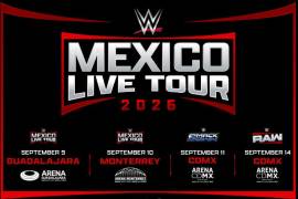 WWE anunció su regreso a México con eventos en Guadalajara, Monterrey y CDMX, donde Raw y SmackDown serán transmitidos en vivo.