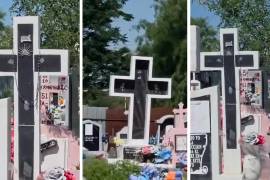 Un video difundido en redes sociales evidenció la magnitud del daño, mostrando múltiples cruces sin las figuras que fueron arrancadas.