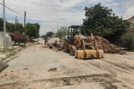 Los trabajos se concentran en la calle Hacienda San Lorenzo, entre Presa de las Calabazas y De los Peltres.