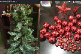 Semi nuevos y sin patitas; compran y venden pinos navideños en redes sociales de Saltillo