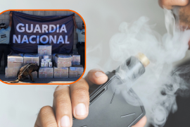 Cinco mil vapeadores asegurados por la Guardia Nacional en aeropuerto de Hermosillo