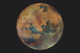 Imagen del Planeta Marte. Un equipo de científicos chinos consiguió desarrollar un material de construcción elaborado a partir de rocas marcianas y gelatina y levadura terrestres tan resistente como el hormigón.
