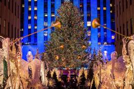 El árbol de Navidad del Rockefeller Center, uno de los símbolos más emblemáticos de la temporada invernal en Nueva York.