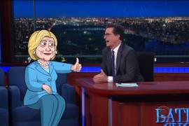 Entrevistan a la caricatura de Hillary Clinton