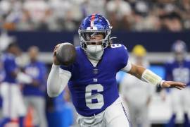Jaxson Dart debutará como titular con los Giants de Nueva York en la Semana 4 de la NFL.