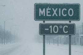 El nuevo frente frío y su masa de aire frío traerán temperaturas de hasta -10 grados en la República Mexicana.