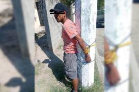 Según los vecinos, el hombre fue sometido y amarrado a un poste el lunes 12 de octubre tras un supuesto robo.