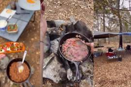 La chef Cecilia González causó la molestia de usuarios de redes sociales porque se le ocurrió encender una fogata en pleno sierra.