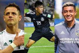 LA Galaxy, equipo de la MLS, publicó un mensaje en sus redes sociales, en el que hicieron referencia a las ausencias en el Tri de Javier Hernández (i) Efraín Álvarez (c) yJulián Araujo (d)