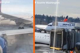 Durante la mañana del miércoles 5 de febrero, usuarios lograron captar el momento en que un avión, de Japan Airlines se impactó contra la cola de un avión de Delta Air Lines, en el Aeropuerto Internacional de Seattle-Tacoma (SEA).