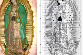 Fernando Ojeda, investigador acerca de la Virgen de Guadalupe, descubrió la melodía, impresa en el manto y vestido de la Virgen.