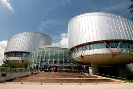 Fachada del Tribunal Europeo de Derechos Humanos en Estraburgo.