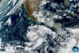 Depresión tropical 22-E en el pacífico mexicano.