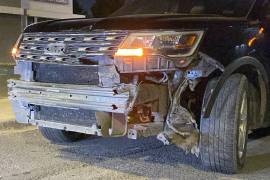 Elementos de Tránsito Municipal acudieron al lugar para tomar conocimiento del accidente y realizar las diligencias correspondientes.