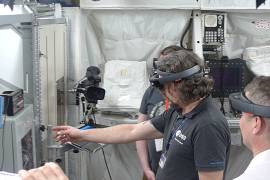 Astronautas contarán con un casco especial con lentes de realidad aumentada