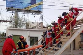 El lesionado fue estabilizado en el lugar antes de ser trasladado al Hospital Amparo Pape de Benavides.