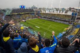 Así se mueven las paredes del estadio de Boca Juniors