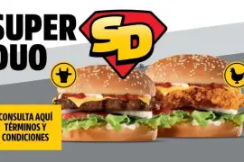 Carl’s Jr. ofrece su “Super Duo” con dos hamburguesas por $139 pesos; la promoción está disponible en México hasta el 30 de septiembre en restaurantes seleccionados